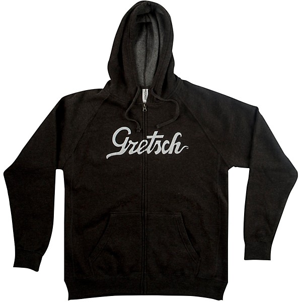 Gretsch Script Logo Hoodie - Gray Large