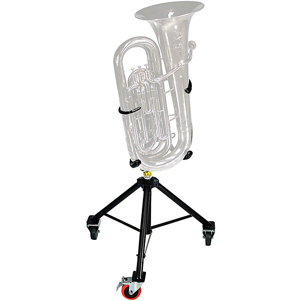 Tuba Essentials The Hug Adjustable Tuba Stand for 3/4 Size Left Side Mouthpiece Instruments