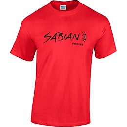 SABIAN Short Sleeve Logo Tee Canvas Red Small