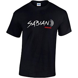 SABIAN Short Sleeve Logo Tee Black X Large