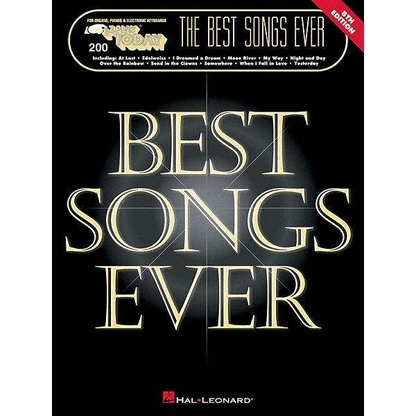 Hal Leonard The Best Songs Ever - 8th Edition E-Z Play Today Volume 200 Songbook