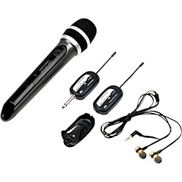 VocoPro SingAndHear-Duet All-In-One Wireless Microphone/Wireless In-Ear Receiver System, 900-927.2mHz 902-928 MHz Black