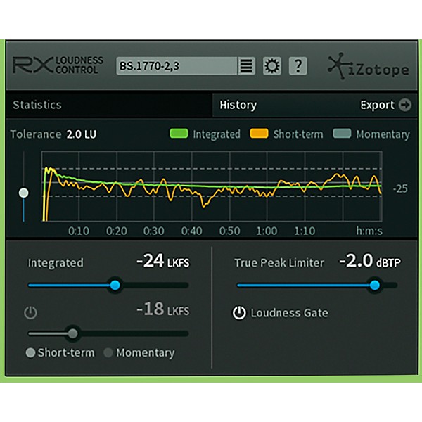iZotope RX Loudness Control plug-in