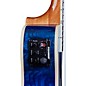 Mitchell MU80XCE-QAB-BL Exotic Acoustic-Electric Cutaway Ukulele Quilt Ash Burl Blue