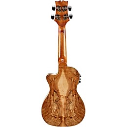 Mitchell MU80XCE-SM Exotic Acoustic-Electric Cutaway Ukulele Spalted Maple Natural