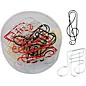 AIM G-Clef And Note Assorted Color Paper Clips thumbnail