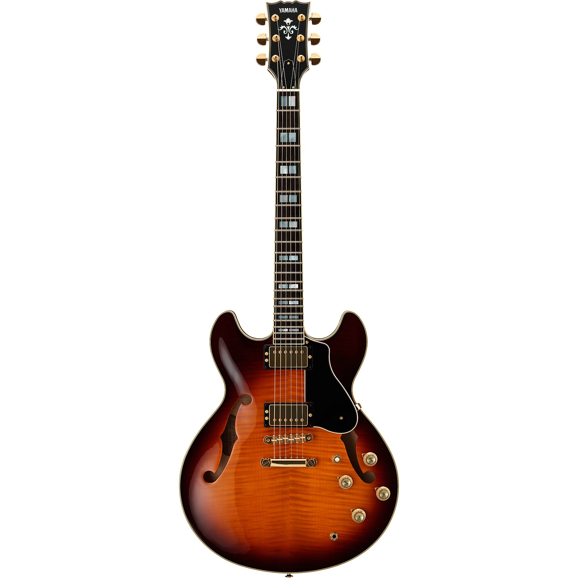 Chiro　(YAMAHA SA2200 BS)　Chiro Yamaha SA2200 Semi-Hollow Electric Guitar Brown | Guitar Center