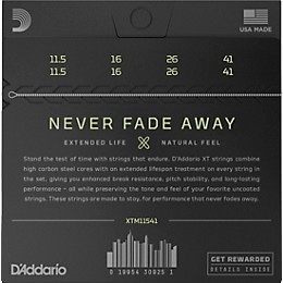 D'Addario XT Mandolin Coated Phosphor Bronze, Medium/Heavy, 11.5-41