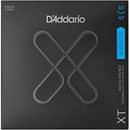 D'Addario XT Acoustic Strings, 12-String Light, 10-47