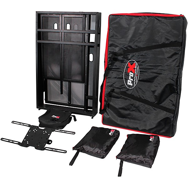 ProX MESA MEDIA DJ Facade Table Workstation