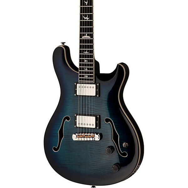 PRS SE Hollowbody II Electric Guitar Faded Blue Burst