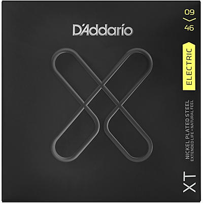 D'addario Xt Nickel Plated Steel Electric Guitar Coated Strings .009-.046 Hybrid for sale