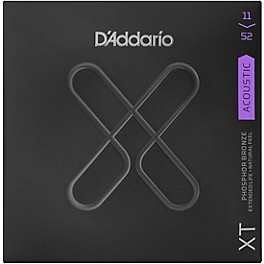 D'Addario XT Phosphor Bronze Acoustic Guitar Strings, Custom Light, 11-52