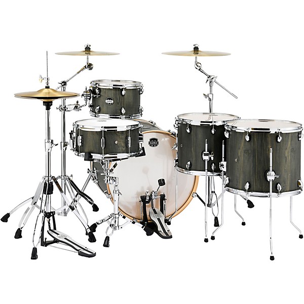 Mapex Limited Edition Mars Series 5 Piece Crossover Shell Pack With 22" Bass Drum Dragonwood Chrome