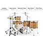 Mapex Mars Series 5-Piece Crossover Shell Pack With 22" Bass Drum Driftwood Chrome