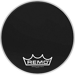 Remo Ebony Ambassador Crimplock Bass Drum Head 14 in.