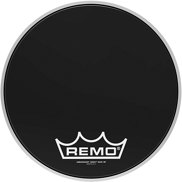 Remo Ebony Ambassador Crimplock Bass Drum Head 14 in.