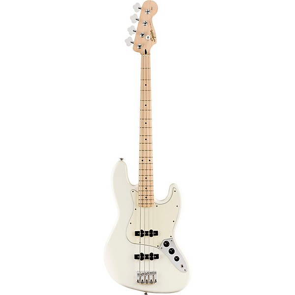 Squier Affinity Jazz Bass Limited Edition Pack with Fender Rumble 15W Bass Combo Amp Olympic White