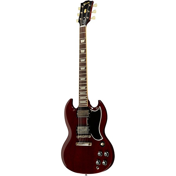 Gibson Custom 1961 Les Paul SG Standard Reissue Stop-Bar VOS Electric Guitar Cherry Red