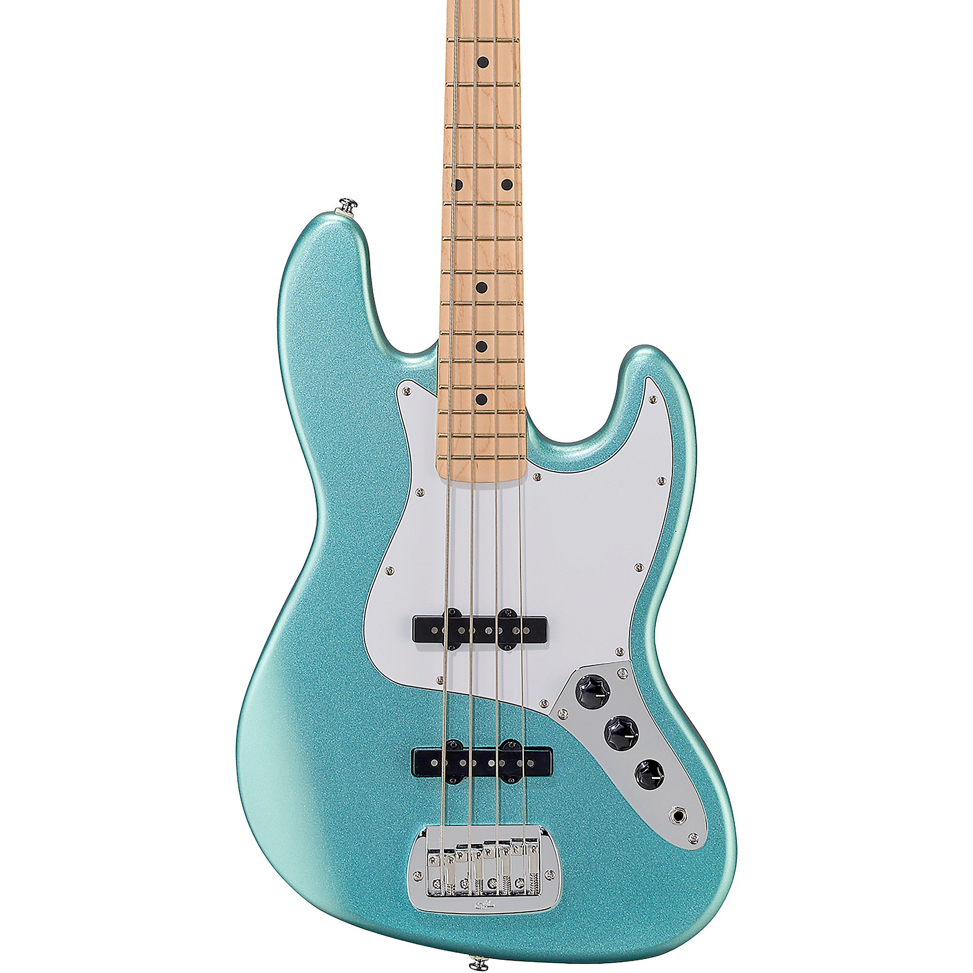Open Box G&L Tribute JB Electric Bass Turquoise Mist 194744132353