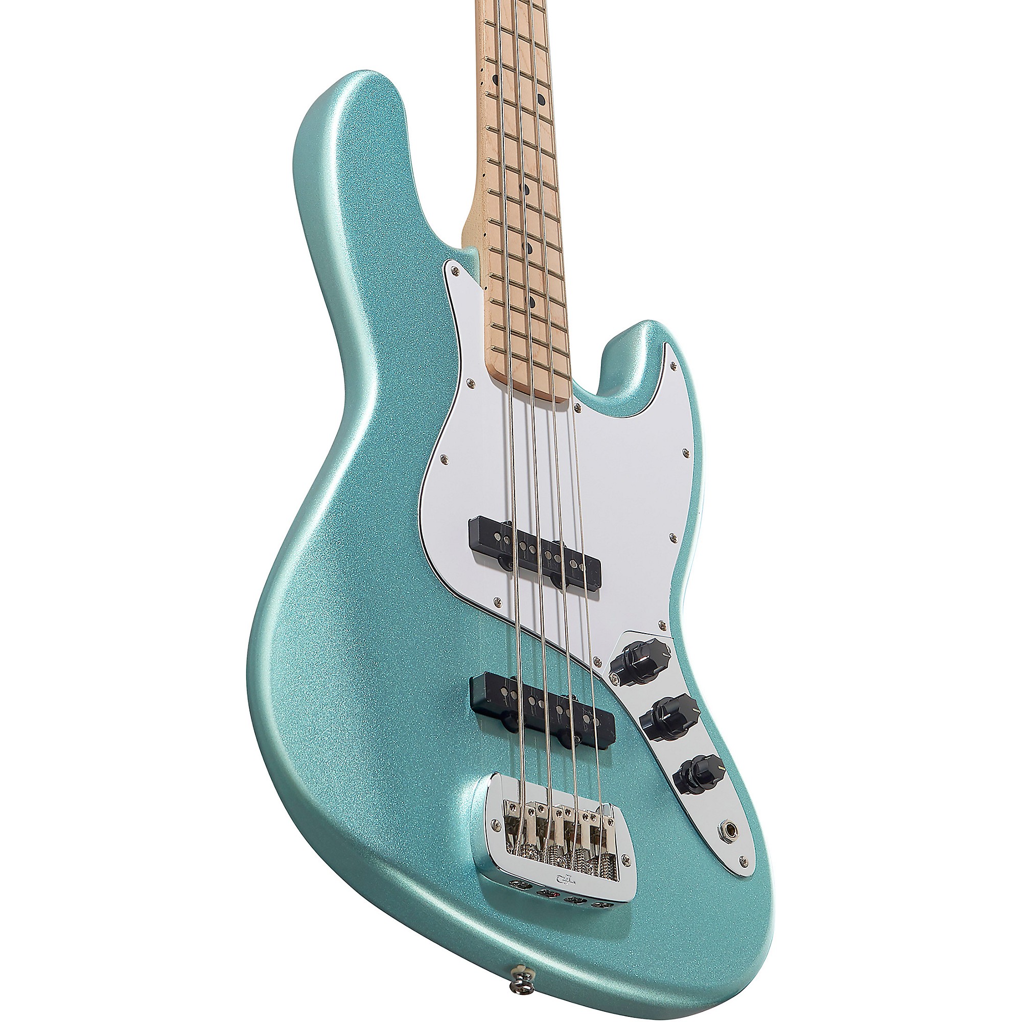 Open Box G&L Tribute JB Electric Bass Turquoise Mist 194744153297