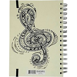 Pyramid America Music Note Line Sketch Premium Journal