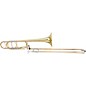 Blessing BTB-1488 Performance Series Bb/F Large Bore Rotor Trombone Outfit With Open Wrap Clear Lacquer Yellow Brass Bell thumbnail