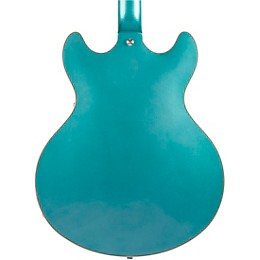 D'Angelico Premier Series DC Boardwalk Semi-Hollow Electric Guitar with Seymour Duncan P90s Ocean Turquoise