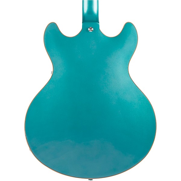 D'Angelico Premier Series DC Boardwalk Semi-Hollow Electric Guitar with Seymour Duncan P90s Ocean Turquoise