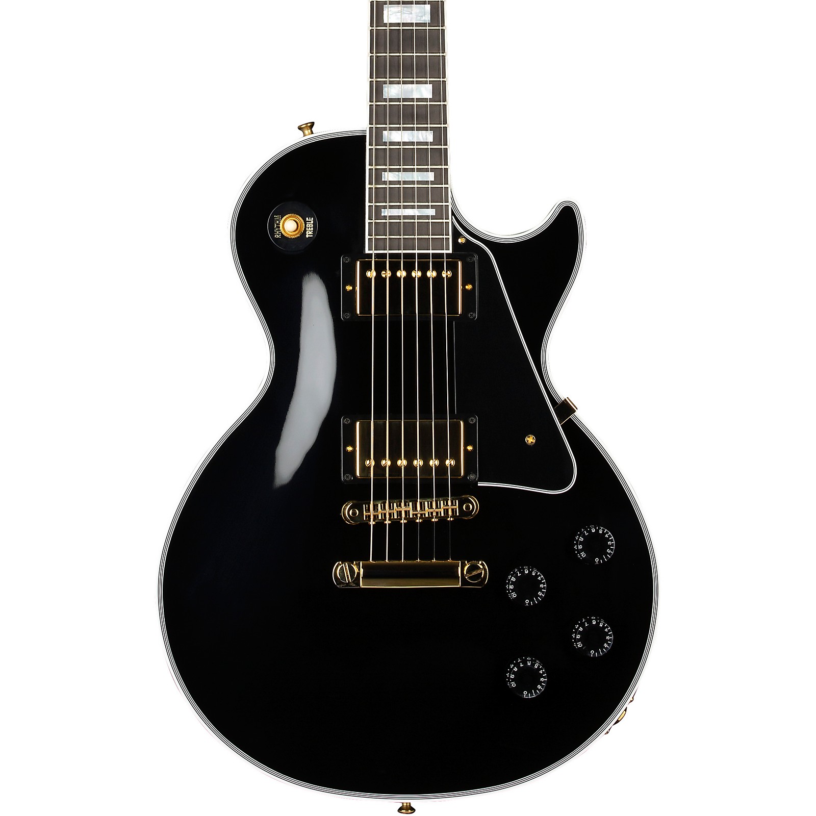 Gibson Custom Les Paul Custom Electric Guitar Ebony Guitar Center.