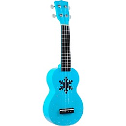 Mahalo Snowflake Soprano Ukulele Glacier Blue
