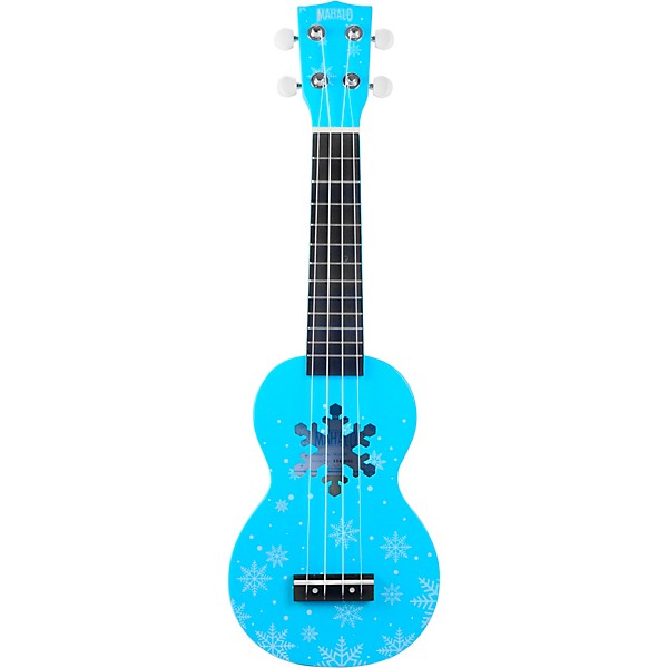 Mahalo Snowflake Soprano Ukulele Glacier Blue