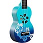 Mahalo Hibiscus Flower Soprano Ukulele Blue thumbnail