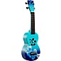 Mahalo Hibiscus Flower Soprano Ukulele Blue