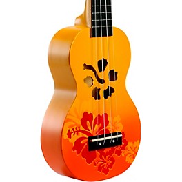 Mahalo Hibiscus Flower Soprano Ukulele Blue Mahalo Hibiscus Flower Soprano Ukulele Orange