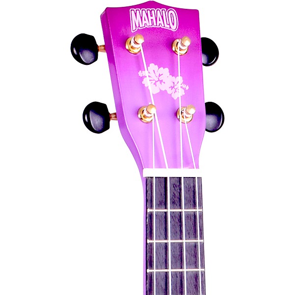 mahalo☆ Mahalo Hibiscus Flower Soprano Ukulele Purple | Guitar Center