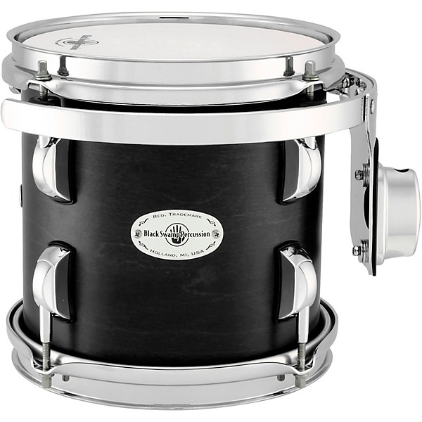 Black Swamp Percussion Concert Tom in Satin Concert Black Stain 8 in.