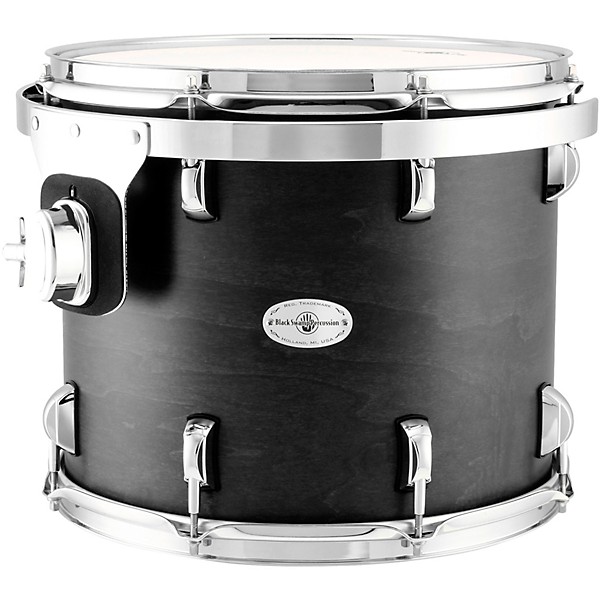 Black Swamp Percussion Concert Tom in Satin Concert Black Stain 14 in.