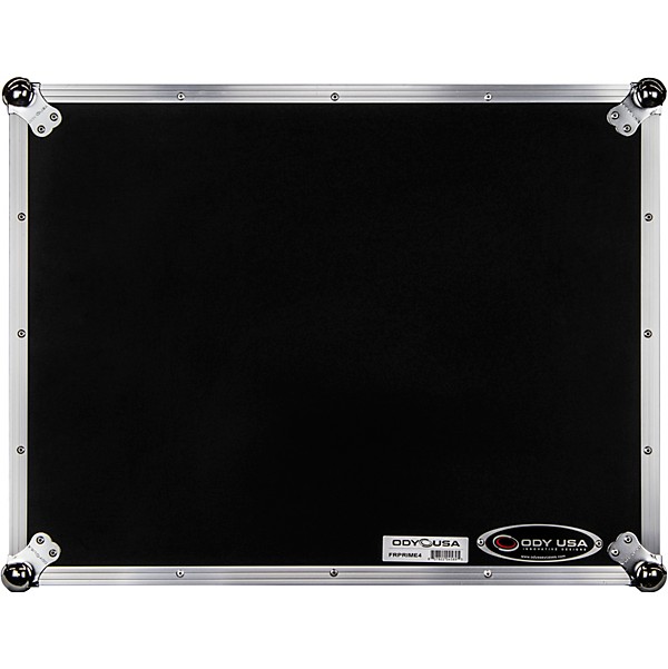 Odyssey FRPRIME4 Flight Ready Case for Denon DJ Prime 4 Controller Black/Chrome