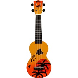 Mahalo Hawaii Islands Soprano Ukulele Orange