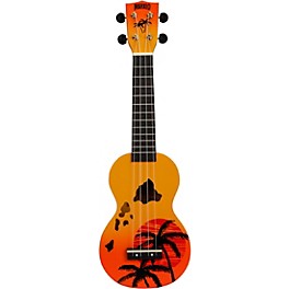 Mahalo Hawaii Islands Soprano Ukulele Orange