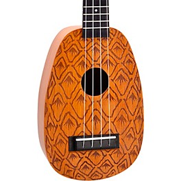 Mahalo Pineapple Laser Engraved Soprano Ukulele