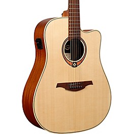 Lag Guitars Tramontane T170DCE Dreadnought Acoustic-Electric Guitar Satin Natural