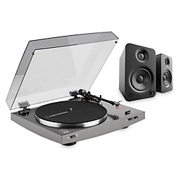 Audio-Technica LP2X Record Player and Kanto YU4 Powered Desktop