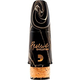 D'Addario Woodwinds Reserve Evolution Clarinet Marble Mouthpiece, EV10 1.08 mm Black