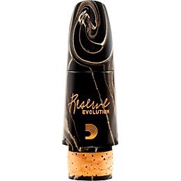 D'Addario Woodwinds Reserve Evolution Clarinet Marble Mouthpiece 1.08 mm Black