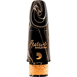 D'Addario Woodwinds Reserve Evolution Clarinet Marble Mouthpiece 1.08 mm Black