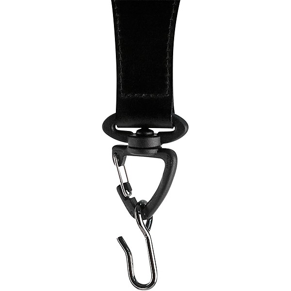Protec Leather Bassoon Non-Slip Seat Strap with Lockable Hook Black Single Hook