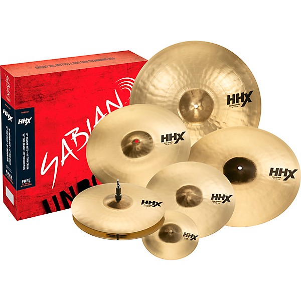 Open Box SABIAN HHX Super Cymbal Set, Brilliant Level 1