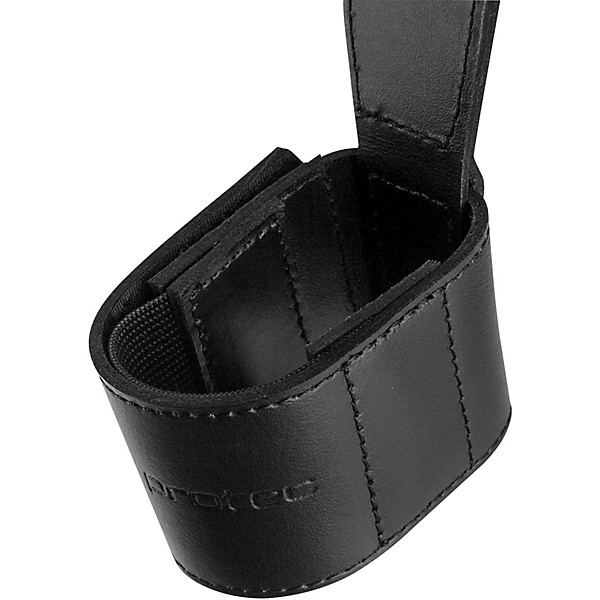 Protec Leather Bassoon Seat Strap with Adjustable Cup Black Leather Hook